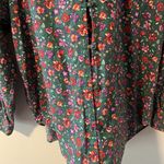 Liz Sport Vintage Dark Floral Whimsical Whimsigoth Button Up M Relaxed Novelty Print Boho Photo 3