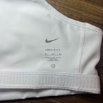 Nike  Dri-Fit Sports Bra White Racerback Athletic Logo Unpadded Stretch Womens XL Photo 7