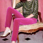 Boden Velvet Pants Women’s US 4L Pink‎ Bright Luxe Straight Leg Barbiecore Pink Size undefined Photo 2