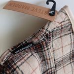 Steve Madden  Women's Reversible Plaid Bucket Hat Cream Fabric Photo 11