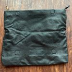 Steve Madden  Rose Foldover Magnetic Zip Up Clutch Purse Black Faux Leather EUC! Photo 2