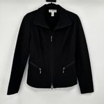 Joseph Ribkoff  Black Zip Front Jacket Blazer Womens Size 8 Photo 0