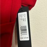 Bebe NWT  Lipstick Red Bodycon Cap Sleeve Wrap Front Stretch Sheath Dress 12 Photo 5