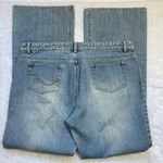 Dana Buchman  Y2K 100% Cotton Beaded‎ Light Wash Bootcut Denim Jeans Size 14/32 Photo 8