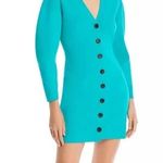 ALC Frank A.L.C. Nate Button Front Sweater Dress Heavyweight Jade Teal Size Xs Women’s Photo 8