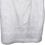 American Vintage Vintage White Eyelet Dress Size 10 Sleeveless Lace Crochet Romantic Dainty Boho Photo 9