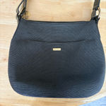 Isaac Mizrahi Eric Javits paper straw shoulder bag in black Photo 1