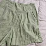 Abercrombie & Fitch Linen Mint Green Shorts Photo 1