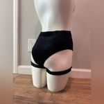 None Black Velvet Dance Festival Pole Shorts with Garters XS S Photo 1