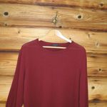 Lafayette 148 Burgundy Wool Tunic Sweater Red Size XL Photo 2