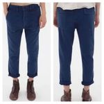THE GREAT. Slouch Armies Pants Women’s Size 26 Blue Cotton Low Rise Tapered Photo 1