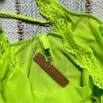 SKIMS Summer Mesh Lace Plunge Neon Green Highlighter Sleeveless Long Dress 2X Photo 7