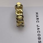 Marc Jacobs MARC BY  Goldplated Turnlock Katie Ring - Sz 7 - NWT Photo 2