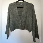 Glassons  Green V-Neck Button Up Slightly Cropped Cardigan Sweater SIZE SMALL Photo 1