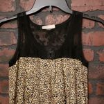 belle du jour Lovely Animal Print Top Lace M Photo 1