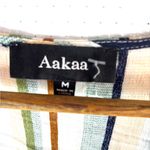 Aakaa  M Striped V-Neck Romper with Tassels Photo 8