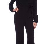 Diane Von Furstenberg Diane Von Furstengerg Black Wrap Jumpsuit  Photo 0