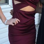 Mod On Trend Maroon Mini Dress Photo 0