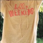 Le lis “Hello Weekend” Graphic Cold Shoulder Hoodie Photo 3