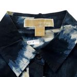 Michael Kors Blue Tie Dye Button Up Shirt Women Top Size Small | 61-3 Photo 3