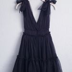 Revolve Thirty Thirty LA Black Tulle Mini Dress Photo 0