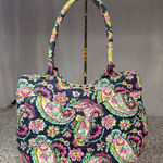 Vera Bradley  Paisley Floral Print Tote Bag Multicolor Women's Casual Photo 0