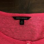 Banana Republic  Pink Long Sleeve Linen Shirt with Buttons Size Medium Photo 5