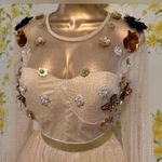 Stunning Floral Embellished Prom Dress Size L Photo 1