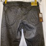 Roberto Cavalli Coated Leopard 5 pocket fit Midrise Skinny Jeans 🆕 42 “Nero” Photo 10