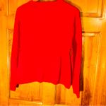 Longaberger  Red Embroidered Baskets & Holly Button cardigan Vtg USA sz XL-EUC Photo 5