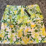 Tahari  Green and Yellow Floral Skirt Photo 0