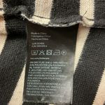 H&M Women's Turtleneck Pullover Sweater Black Beige Striped Size S Knit Cozy Photo 5