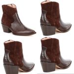 New in Box, A.D & DAUGHTERS Bracov leather croco print boots! Brown Size 7.5 Photo 1