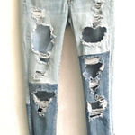 American Eagle  Outfitters high rise two tone jegging light wash denim jeans 2 Photo 0