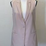 Cynthia Rowley beige pink vest button down blazer Photo 0