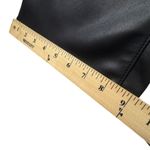 Banana Republic  Petite Vegan Leather Bootcut Pants Black 14P Smooth Coat MidRise Photo 14