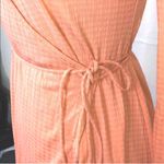 Topshop Dress Wrap Long Sleeve Coral Photo 5