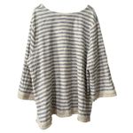 J.Jill Women Size 3X Tunic Sweater Fringe Hem Tunic Shirt Striped Coastal Beach Photo 1