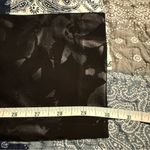 Soft Surroundings  Leggings Black with Shimmery Print Twilight Floral Photo 7