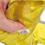 Women Short Sleeve Floral Embroidery Shirt Blouse Peasant Boho Summer Casual XL Yellow Photo 4