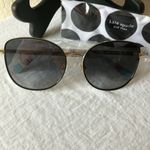 Kate Spade : Maryam Gold Tone Wire Frame sunglasses- Gray Gradient Photo 8