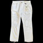 Pistola NWT  White Out Ripped Crop Jeans Size 28 Photo 1