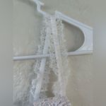 Madrag white corset style top with lace straps, bow detailing and tie up sides;M Size M Photo 5