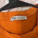 ZARA Orange Cropped  Top Photo 1
