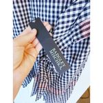 Badgley Mischka NWT Gingham Plaid Oversized Tunic Top XS/S Photo 7