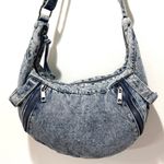 Blue Denim Hobo Bag Casual Crossbody Shoulder Purse Y2K Photo 6