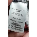 Ellen Tracy Company Striped Rhinestone Sweatshirt Pullover Top XL Photo 2