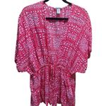Victoria's Secret  Red Heart Kimono Robe One Size Coverup Shirt Photo 0