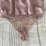 Abercrombie & Fitch Bodysuit size Medium Pink Lace Trim Coquette Y2K Romantic Photo 9