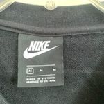 Nike Cropped Long Sleeve Sweatshirt in Black with Colorful Logo Photo 3